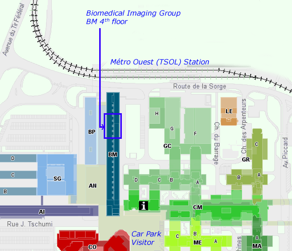 Map of Lausanne
