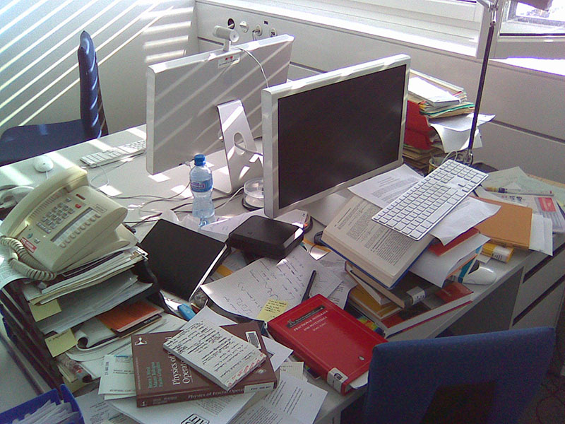 my desk, Oct. 2009